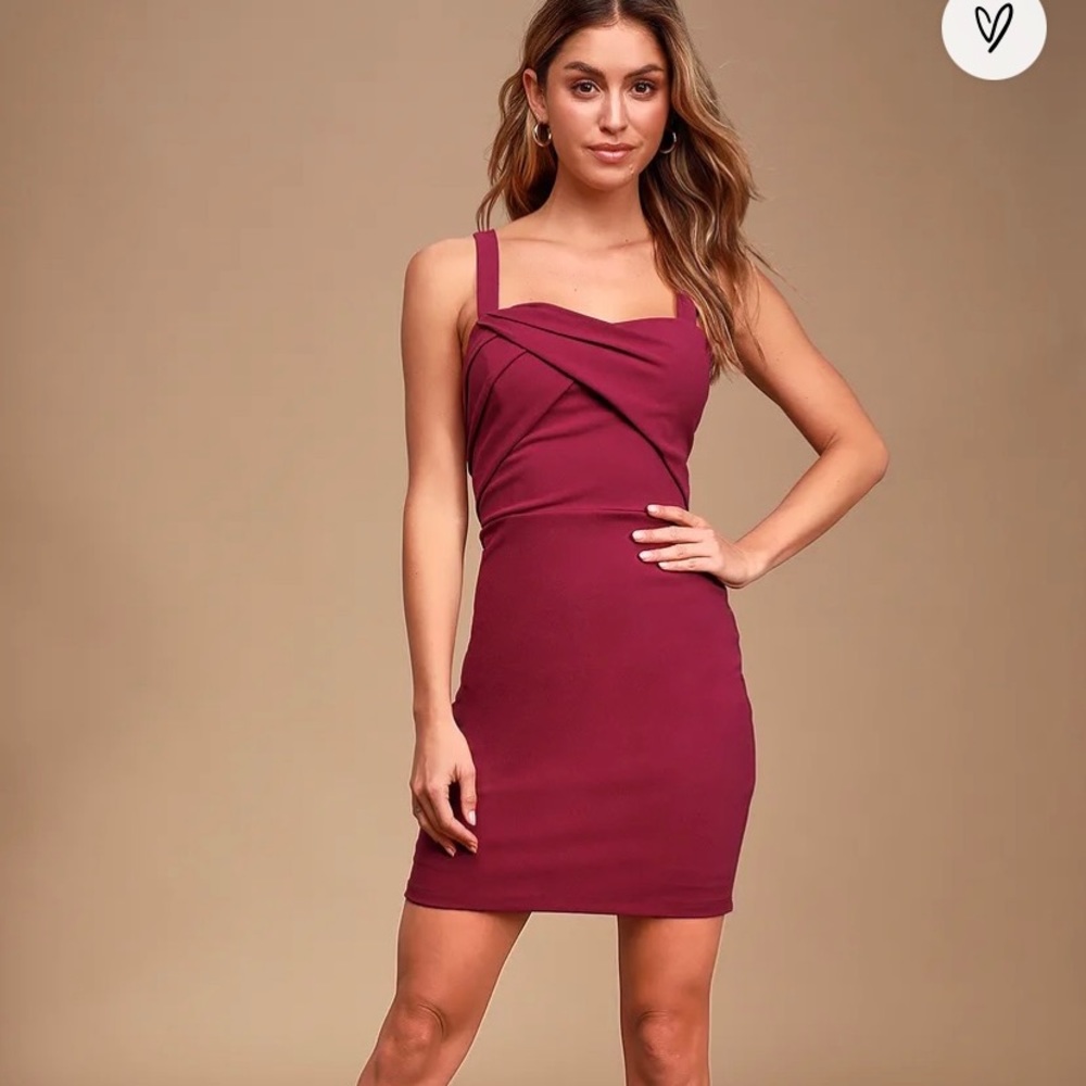 Lulu’s Sweetest Moments Magenta Ruched Bodycon
